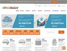 Tablet Screenshot of lkwebhosting.com